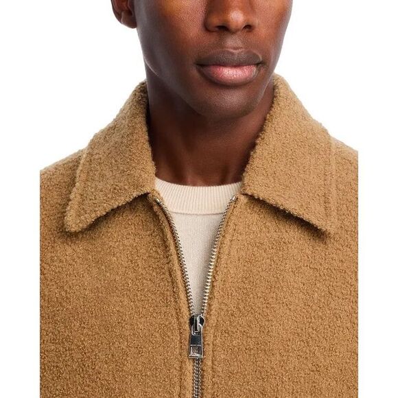 Michael Kors NWT Zip Front Wool Jacket Dark Camel XXL - Picture 6 of 8